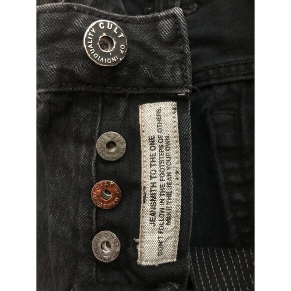 Cult Of Individuality Men's Rebel Straight Jeans Size 32 Black Denim 100% Cotton - Picture 5 of 11